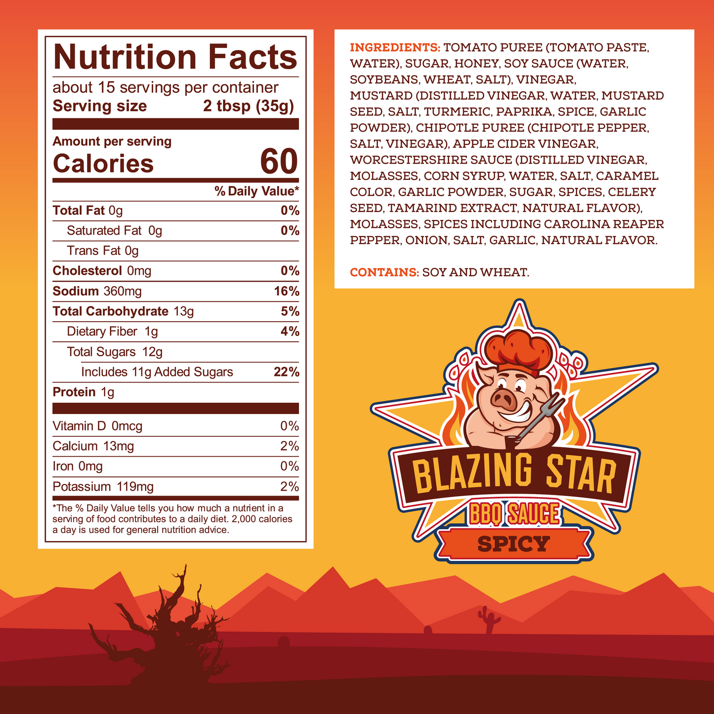 Blazing Star BBQ Spicy Sauce