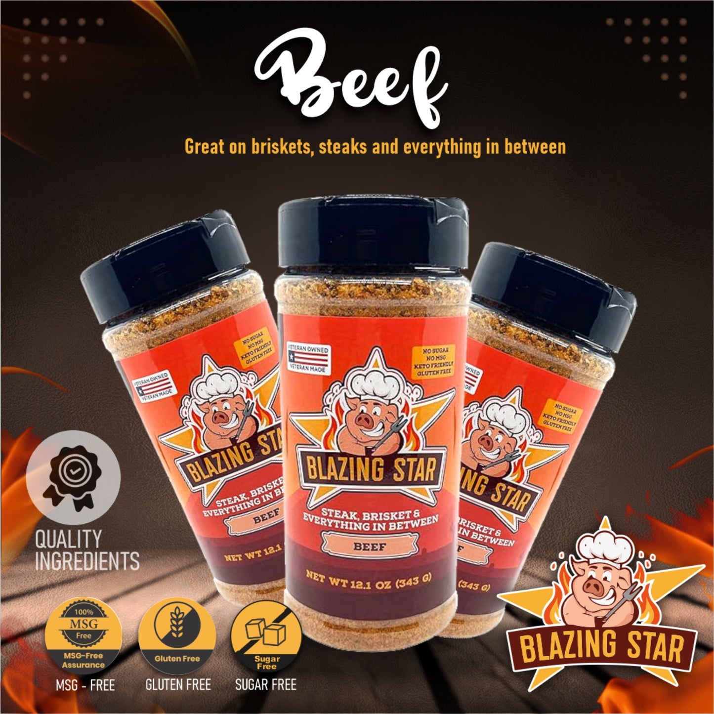 Blazing Star Beef Rub and Seasoning