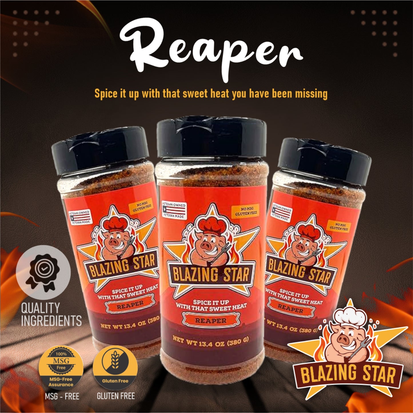 Blazing Star Reaper Rub and Seasoning