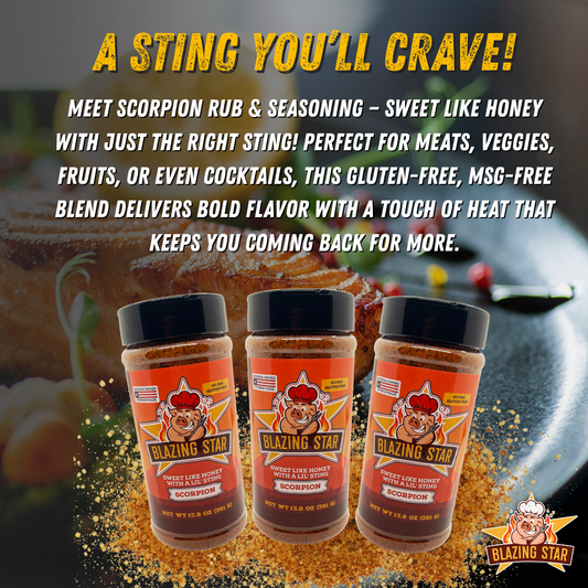 Blazing Star Scorpion Rub and Seasoning