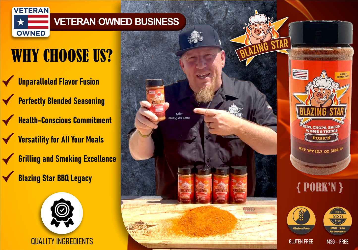 Blazing Star Pork'n Rub and Seasoning