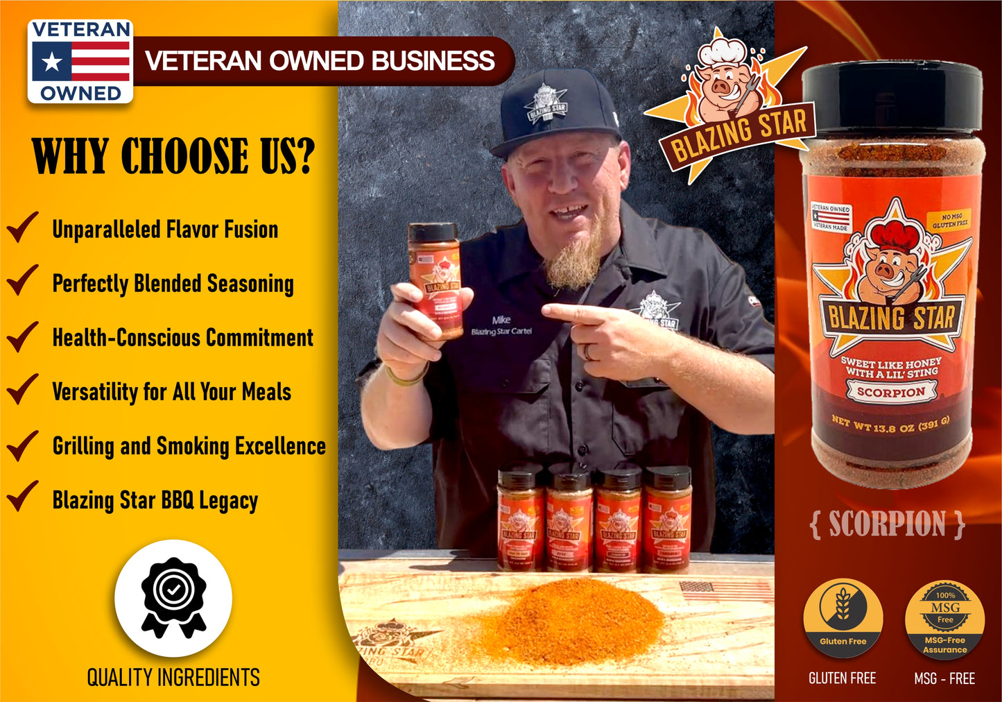 Blazing Star Scorpion Rub and Seasoning