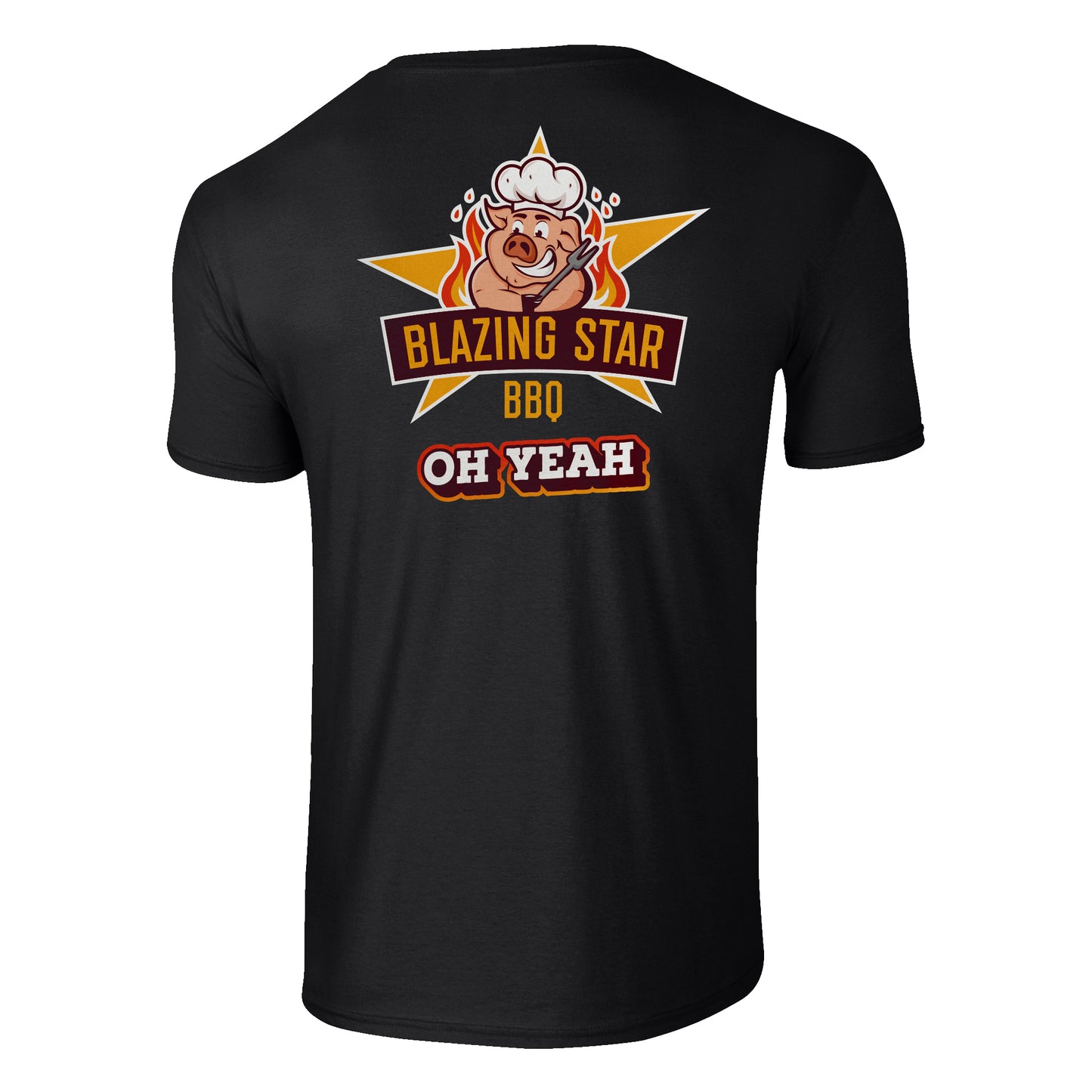 Blazing Star BBQ OH YEAH Black T-Shirt