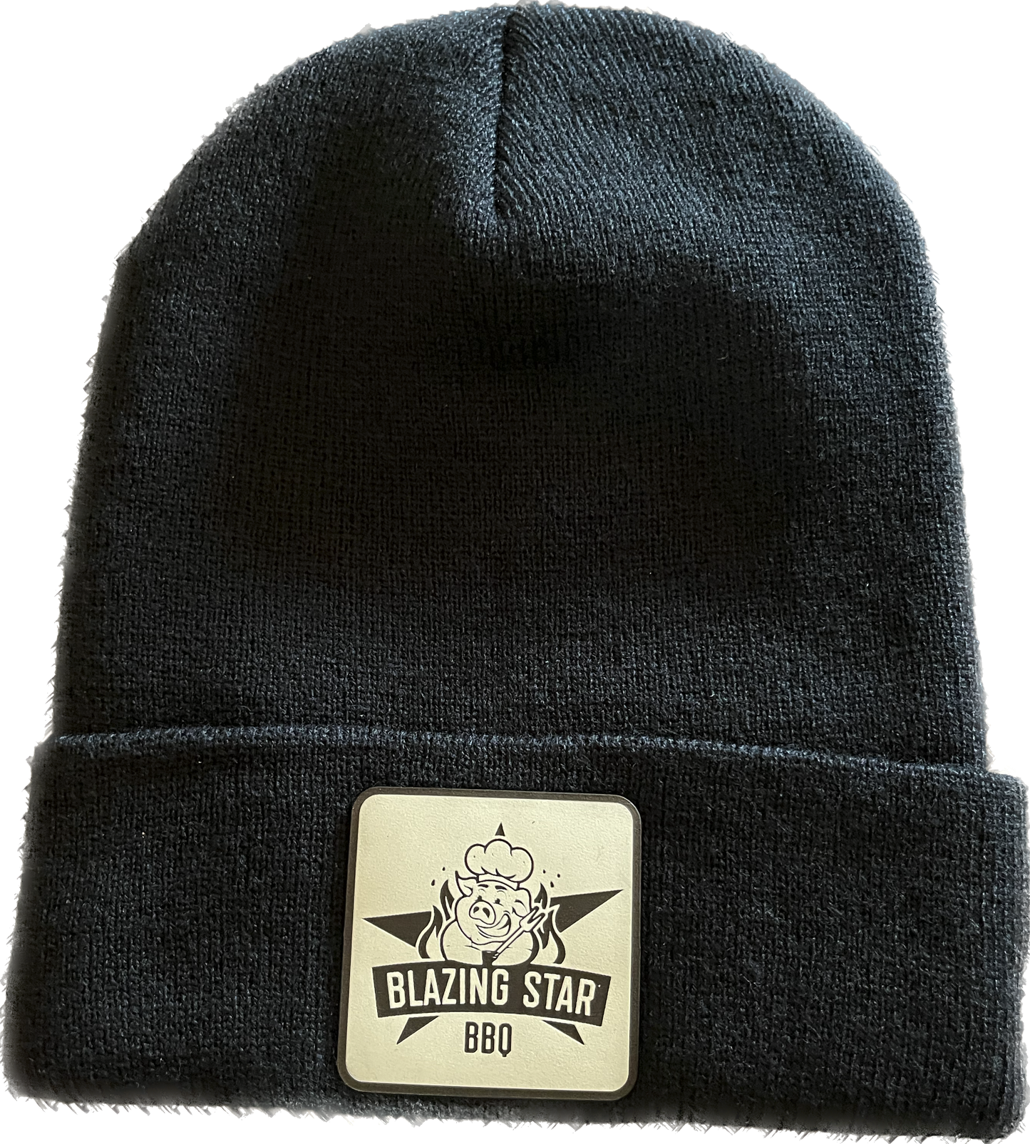 Blazing Star BBQ Black Beanie Hat