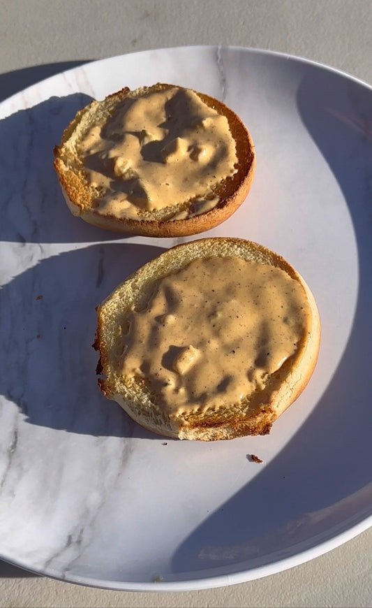 Homemade spicy burger sauce made with Blazing Star BBQ Reaper Rub
