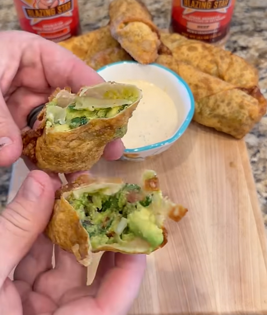 Avocado Egg Rolls With Reaper Ranch