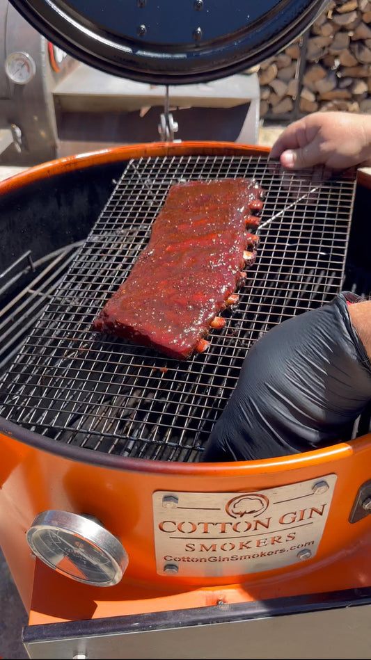 Tour of Asia St. Louis style ribs glazed with Asian Bang Sauce