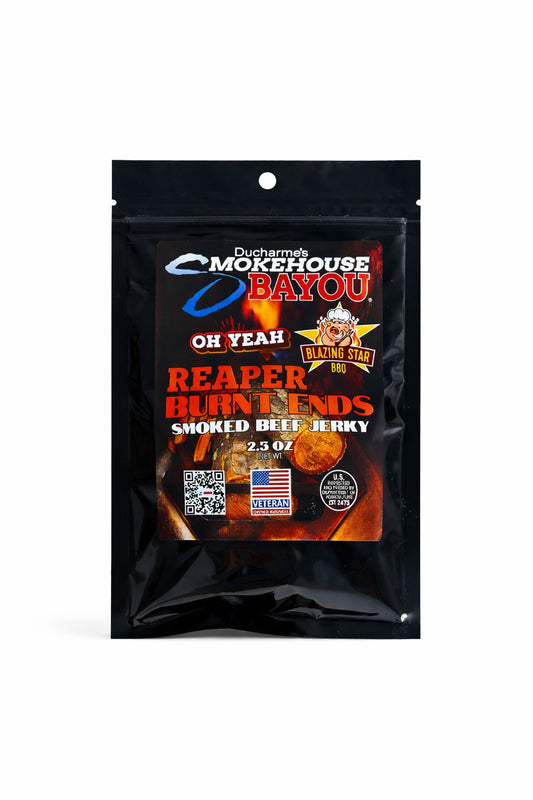 Blazing Star BBQ Reaper Burnt Ends Smoked Beef Jerky