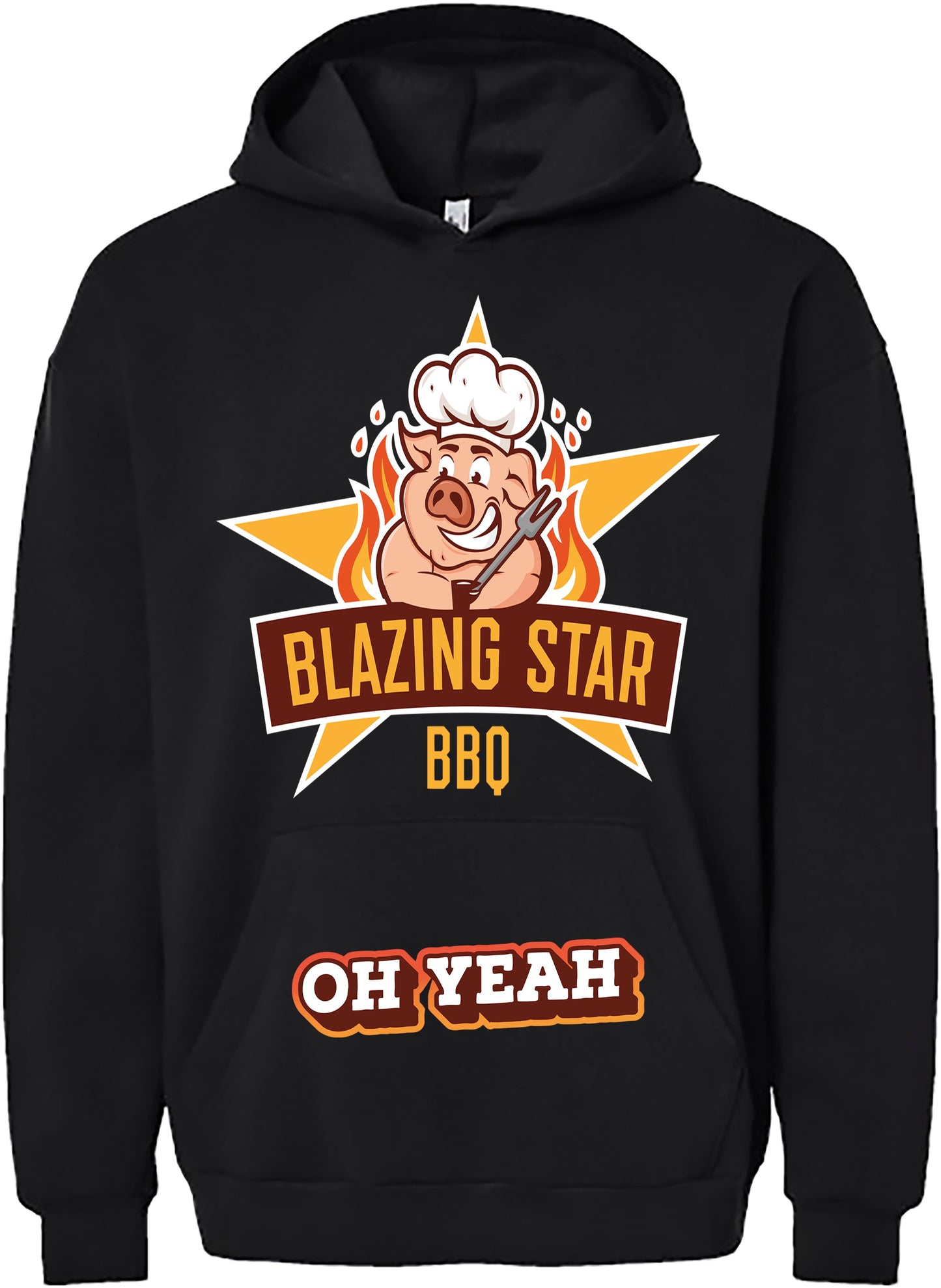 Blazing Star BBQ OH YEAH Black Hoodie