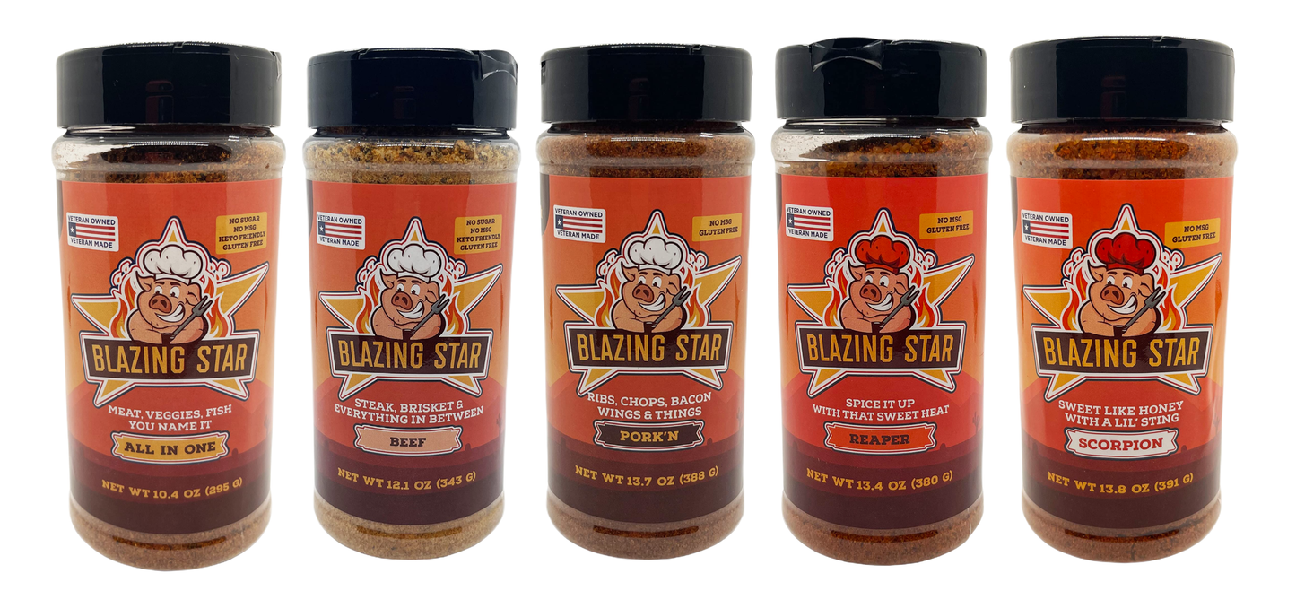 Blazing Star BBQ Ultimate Seasoning Bundle